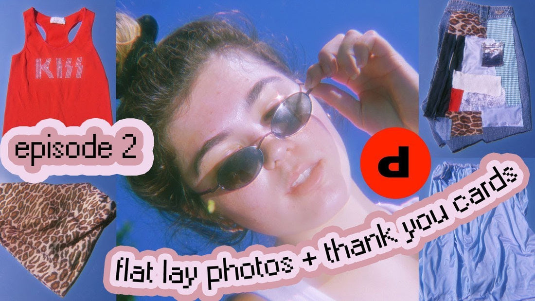 ep.2 - process of starting my own depot shop! (FLAT LAY PHOTOS & THANK YOU CARDS) | laur♡ |