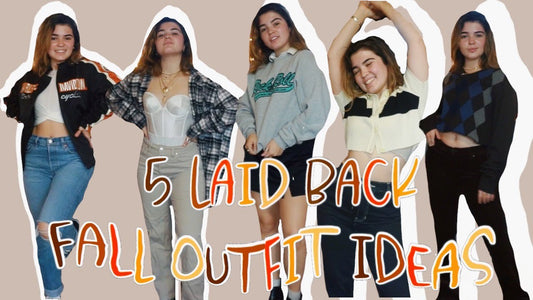 🎃🍂5 fall outfit ideas! (mostly thrifted & includes fall trends!!) | laur♡ |