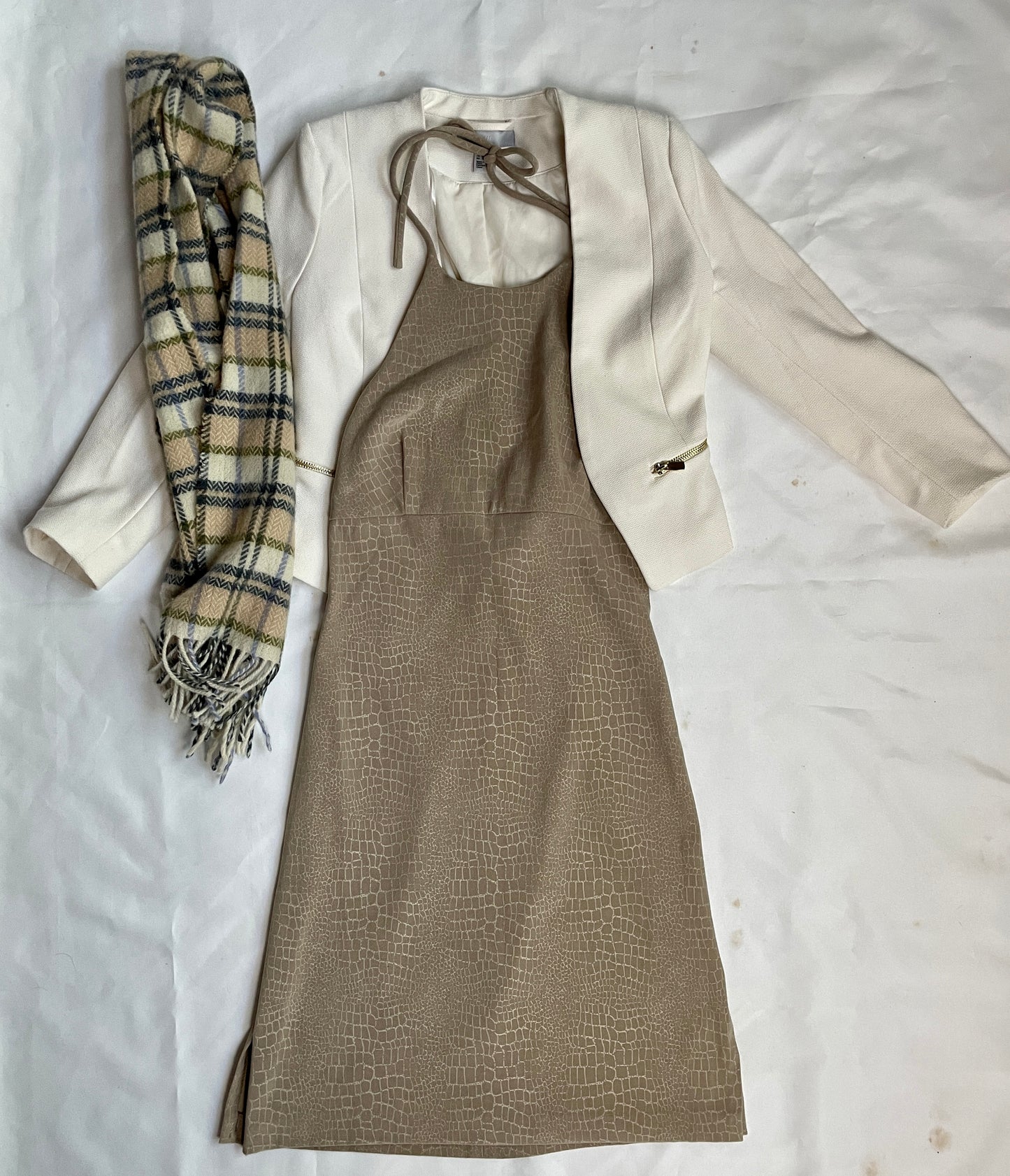FALL inspired outfit bundle - dress + blazer + scarf