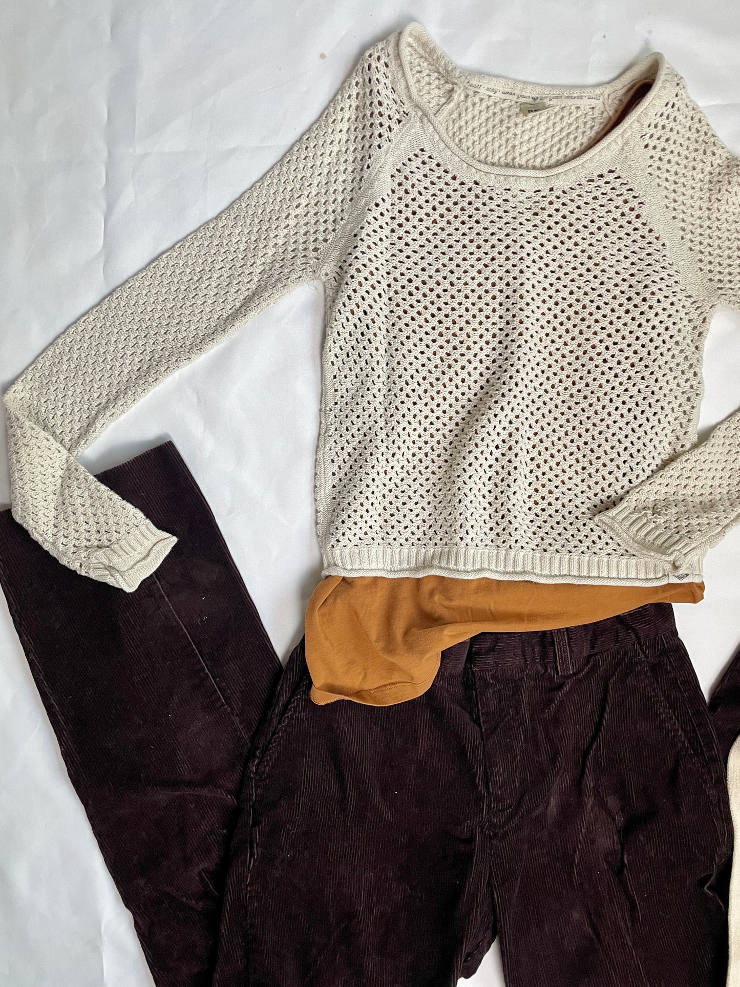 FALL inspired outfit bundle - sweater + tank top + corduroy pants + bag